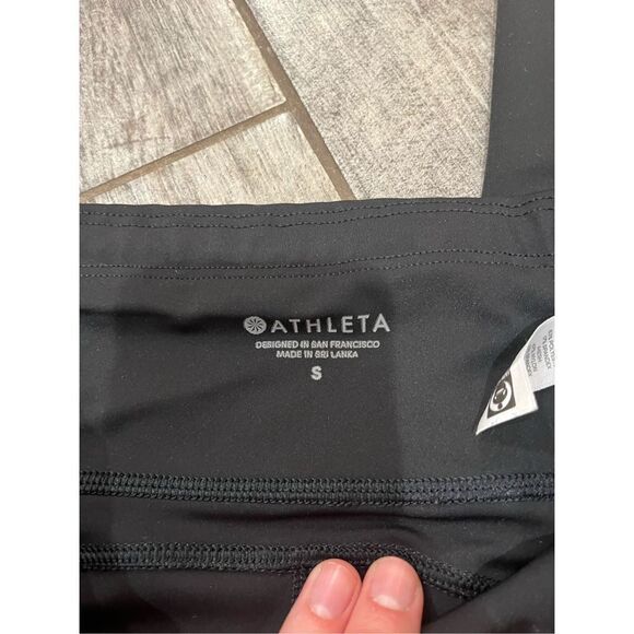 Athleta Black Cropped Leggings Size Small - Picture 2 of 5